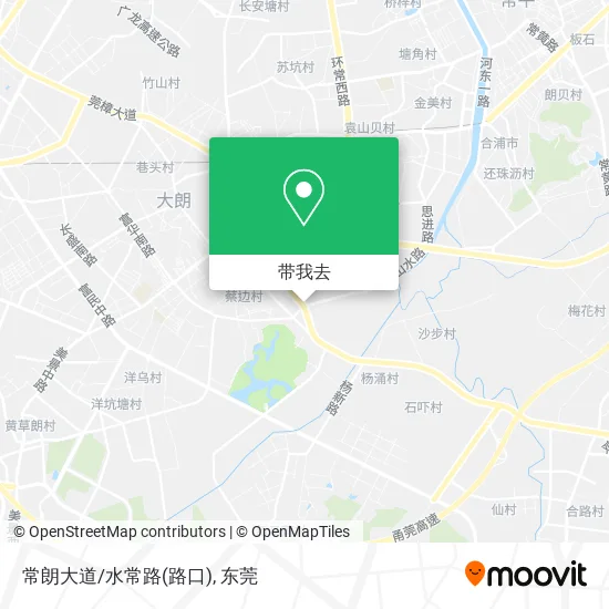 常朗大道/水常路(路口)地图