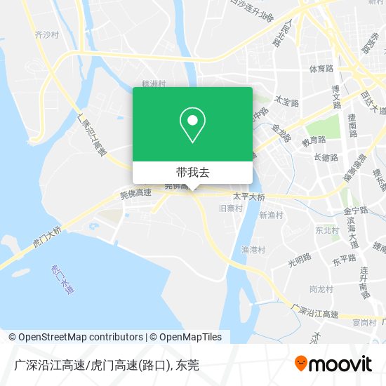 广深沿江高速/虎门高速(路口)地图