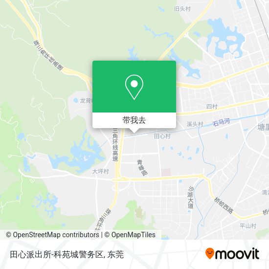 田心派出所-科苑城警务区地图