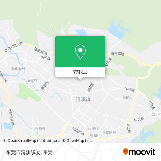 东莞市清溪镇委地图