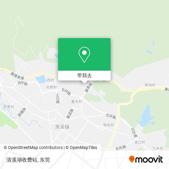 清溪湖收费站地图