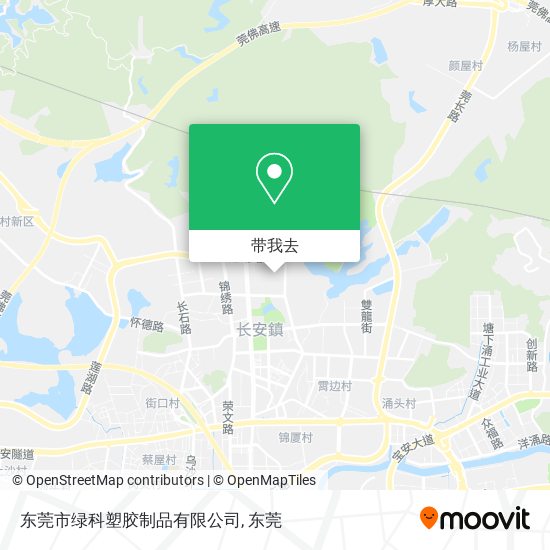 东莞市绿科塑胶制品有限公司地图