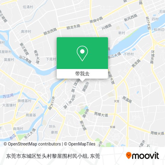 东莞市东城区堑头村黎屋围村民小组地图
