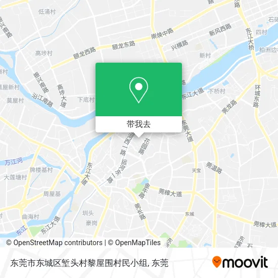 东莞市东城区堑头村黎屋围村民小组地图