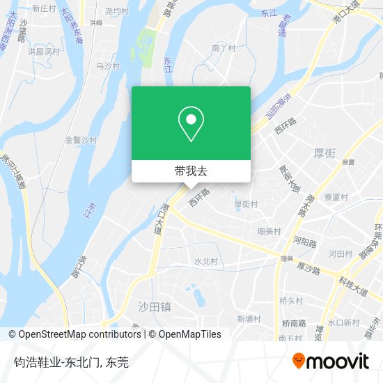 钧浩鞋业-东北门地图