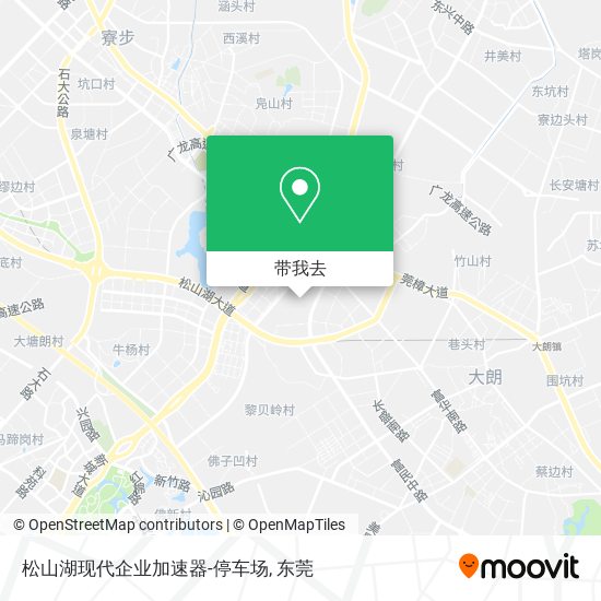 松山湖现代企业加速器-停车场地图