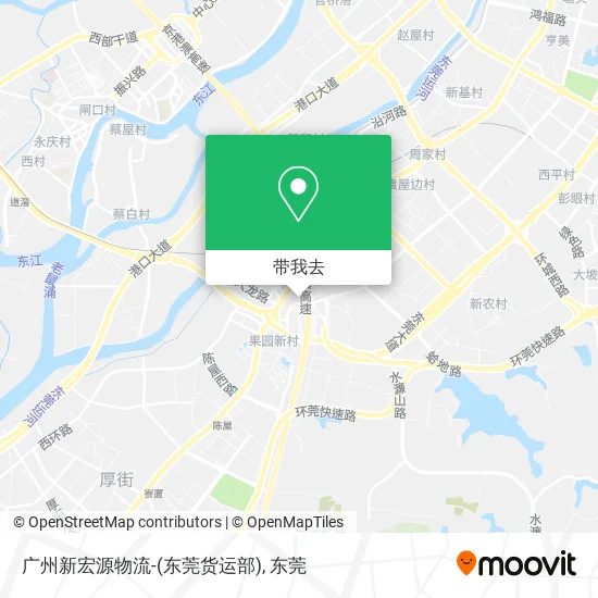 广州新宏源物流-(东莞货运部)地图