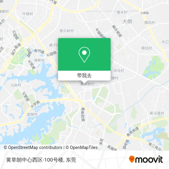 黄草朗中心西区-100号楼地图