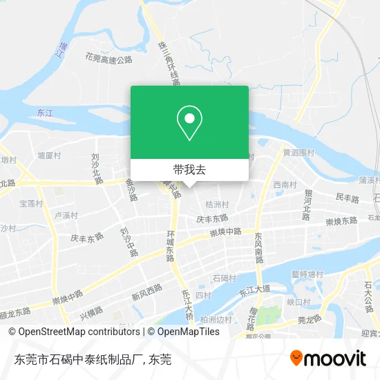 东莞市石碣中泰纸制品厂地图