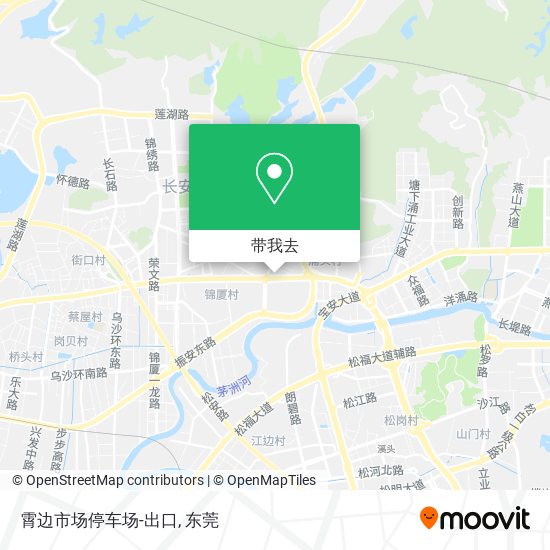 霄边市场停车场-出口地图