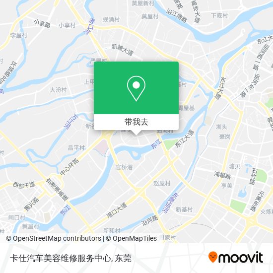 卡仕汽车美容维修服务中心地图