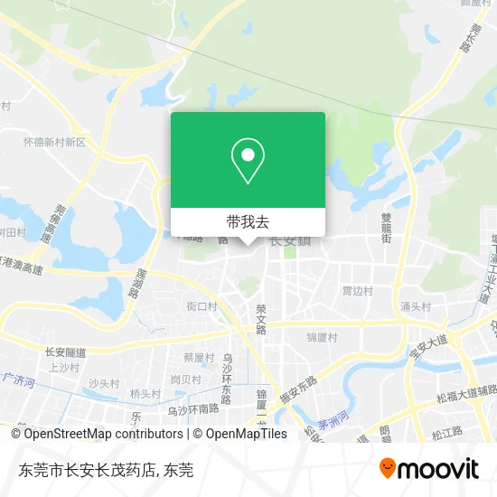 东莞市长安长茂药店地图