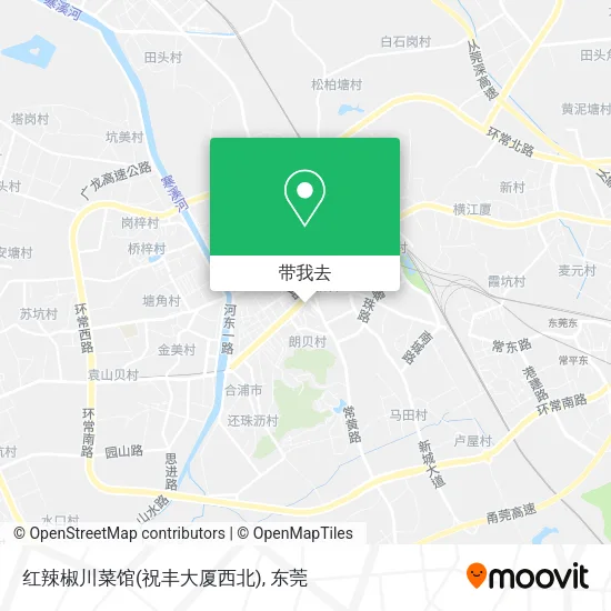 红辣椒川菜馆(祝丰大厦西北)地图
