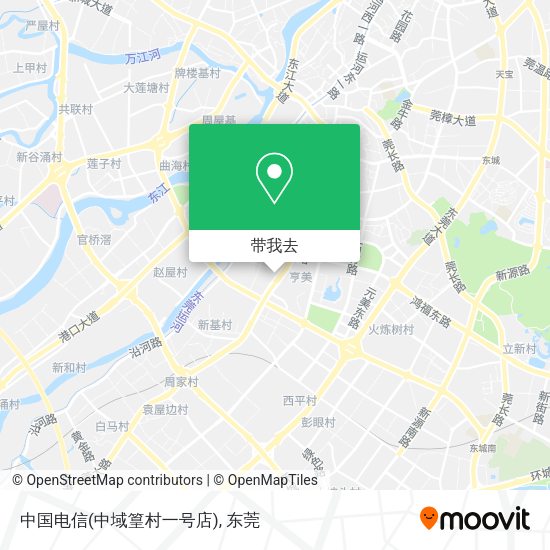 中国电信(中域篁村一号店)地图