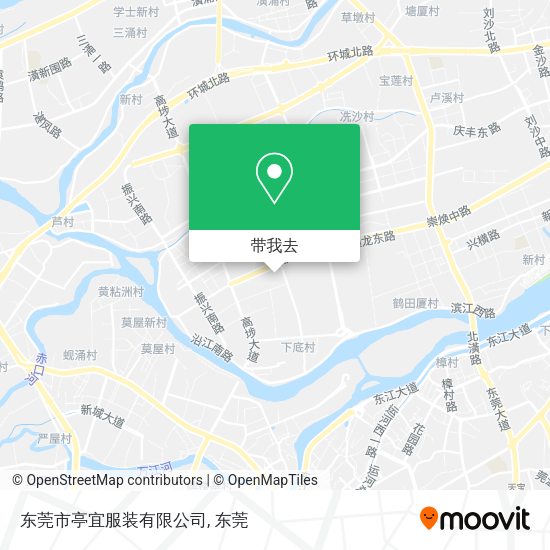 东莞市亭宜服装有限公司地图