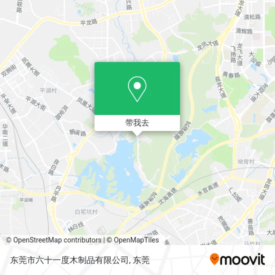 东莞市六十一度木制品有限公司地图