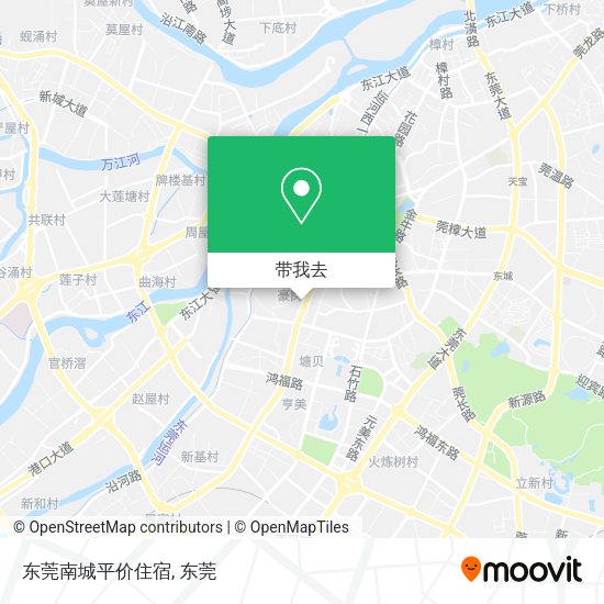 东莞南城平价住宿地图