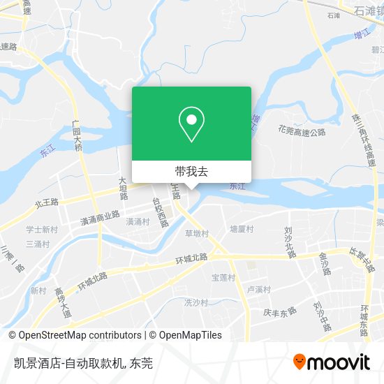 凯景酒店-自动取款机地图