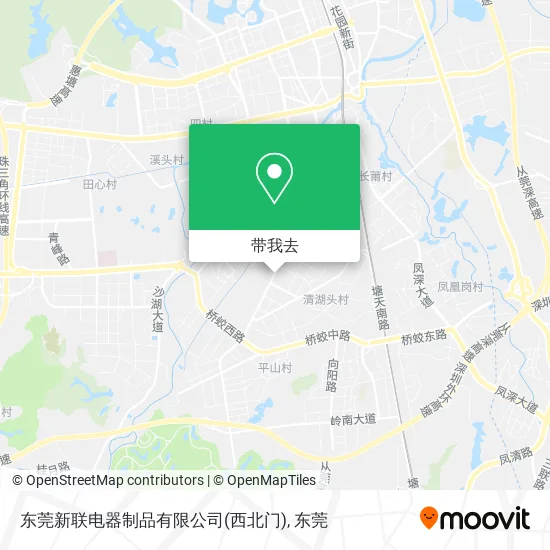 东莞新联电器制品有限公司(西北门)地图