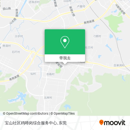 宝山社区鸡啼岗综合服务中心地图