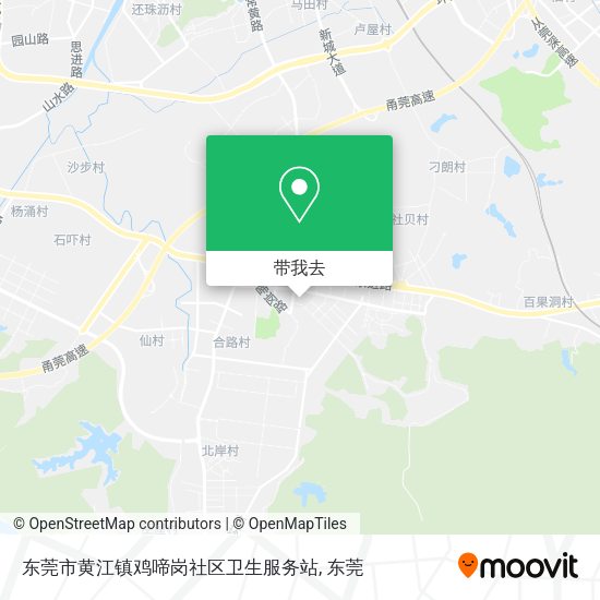 东莞市黄江镇鸡啼岗社区卫生服务站地图