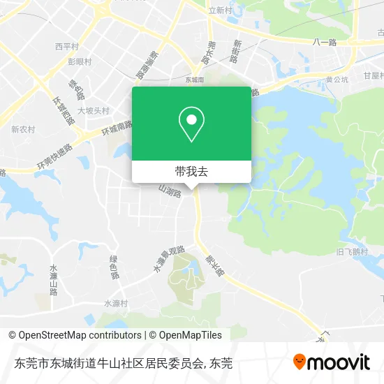 东莞市东城街道牛山社区居民委员会地图