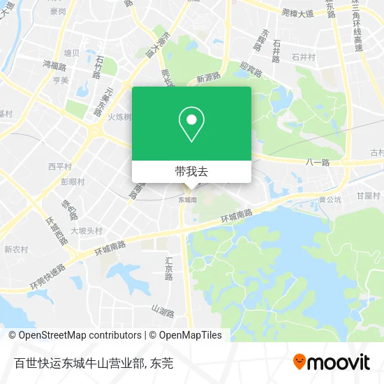 百世快运东城牛山营业部地图