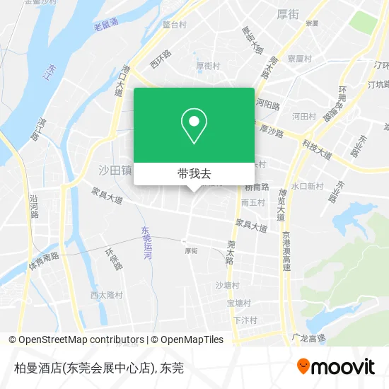 柏曼酒店(东莞会展中心店)地图