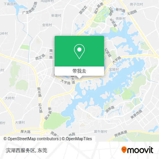 滨湖西服务区地图