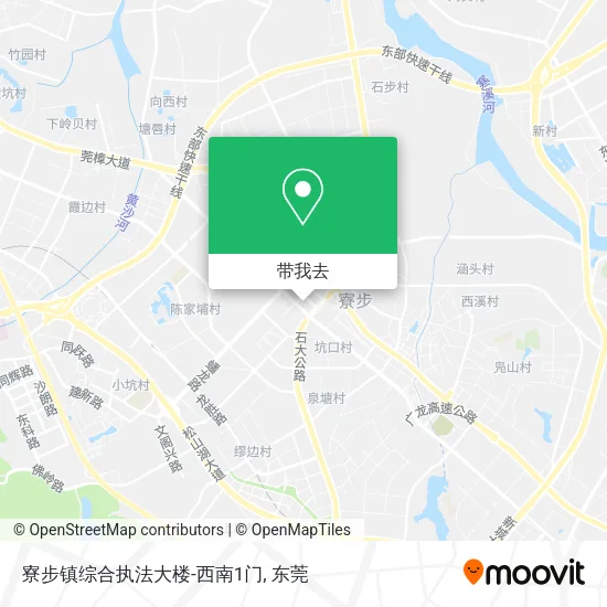 寮步镇综合执法大楼-西南1门地图