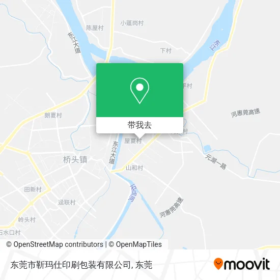 东莞市靳玛仕印刷包装有限公司地图