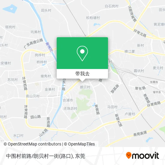 中围村前路/朗贝村一街(路口)地图