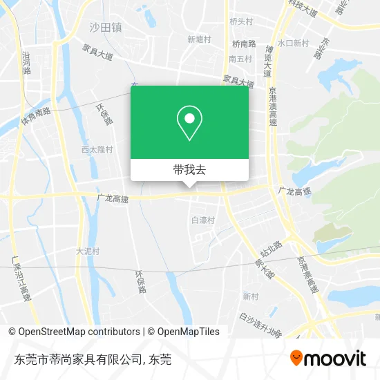 东莞市蒂尚家具有限公司地图