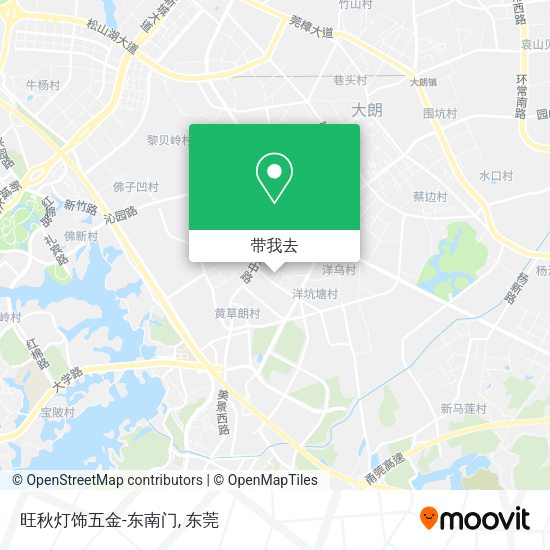旺秋灯饰五金-东南门地图