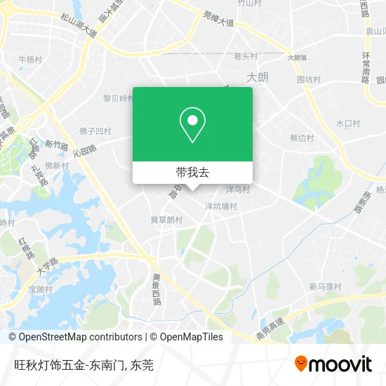 旺秋灯饰五金-东南门地图