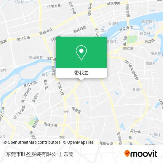 东莞市旺盈服装有限公司地图