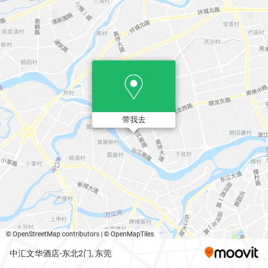 中汇文华酒店-东北2门地图