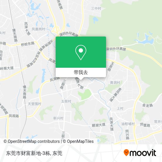 东莞市财富新地-3栋地图