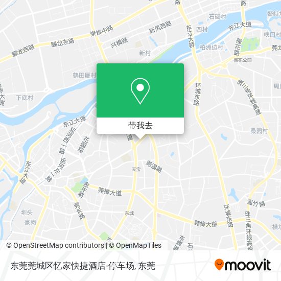 东莞莞城区忆家快捷酒店-停车场地图