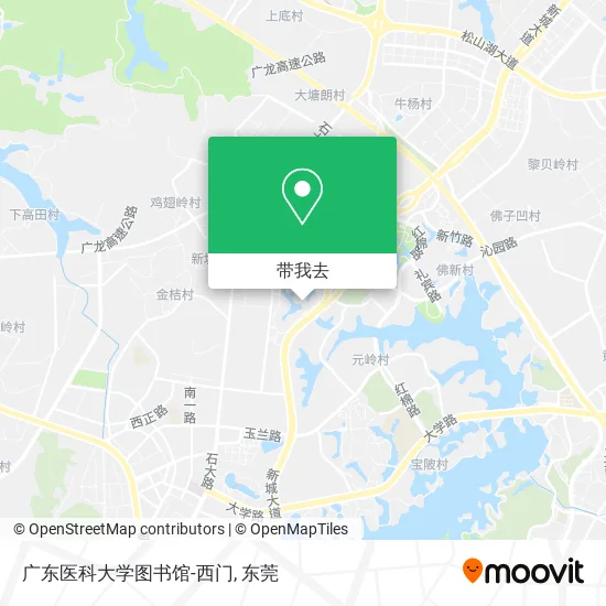 广东医科大学图书馆-西门地图