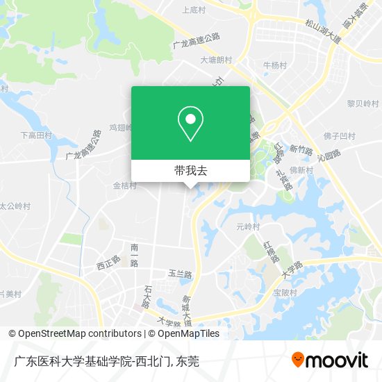 广东医科大学基础学院-西北门地图