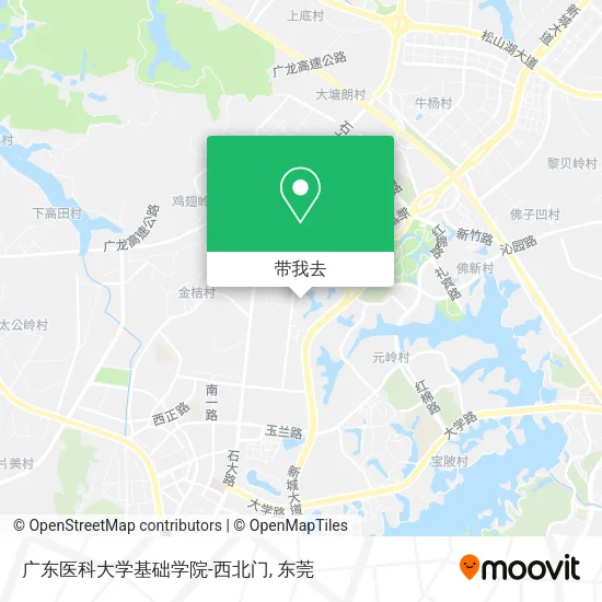 广东医科大学基础学院-西北门地图