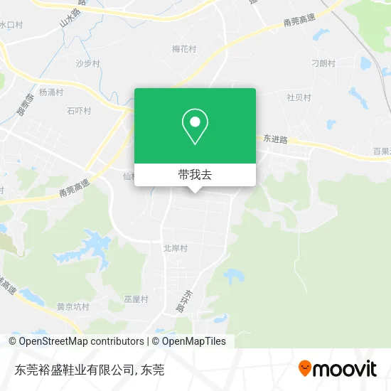 东莞裕盛鞋业有限公司地图