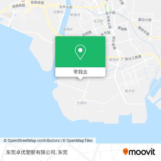 东莞卓优塑胶有限公司地图