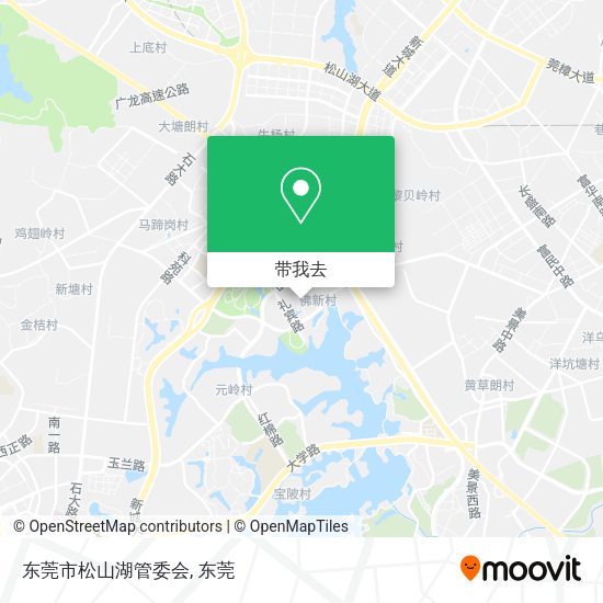 东莞市松山湖管委会地图
