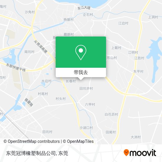 东莞冠博橡塑制品公司地图