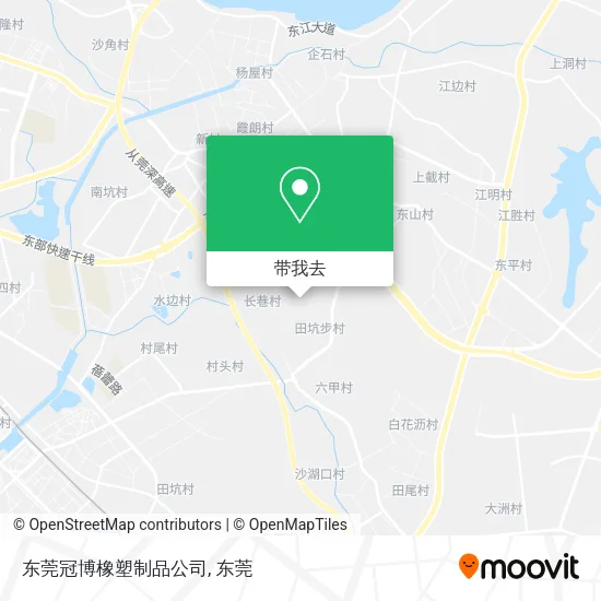 东莞冠博橡塑制品公司地图