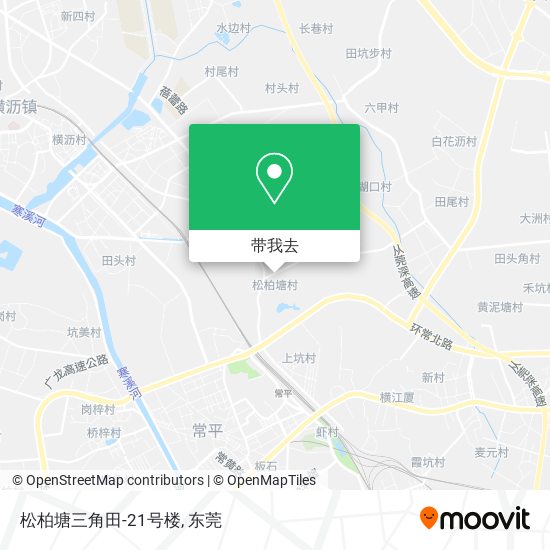 松柏塘三角田-21号楼地图