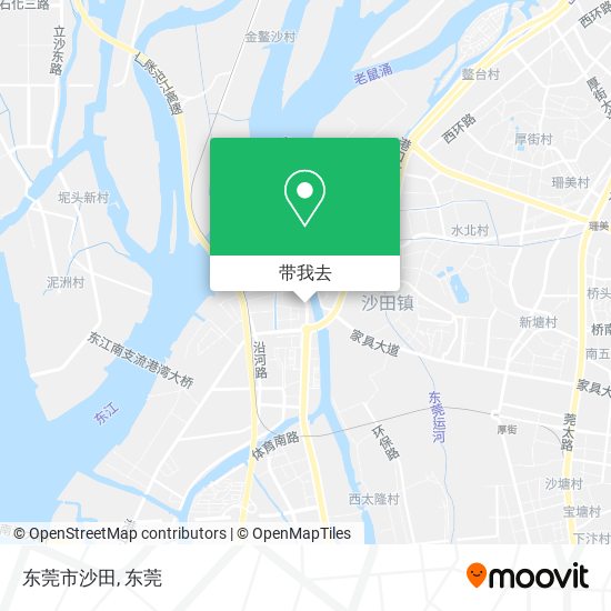 东莞市沙田地图