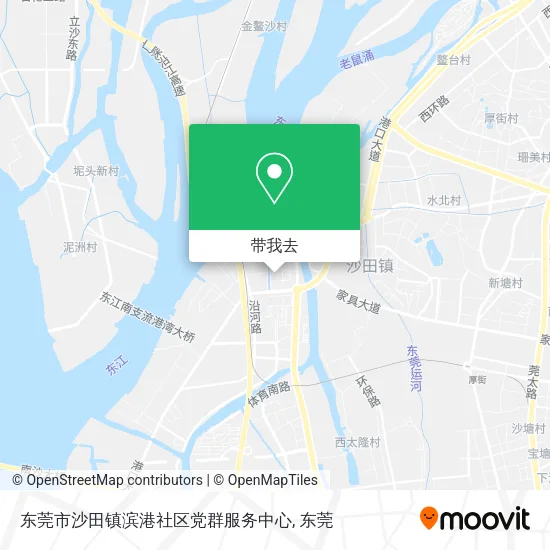东莞市沙田镇滨港社区党群服务中心地图